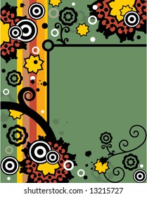 abstract floral design