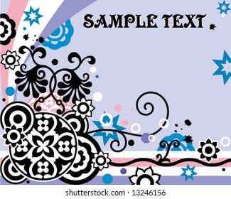 abstract floral design