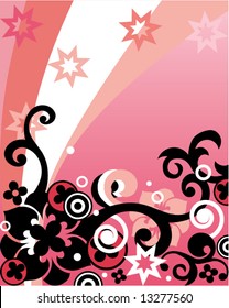 abstract floral design