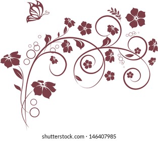 Abstract floral design