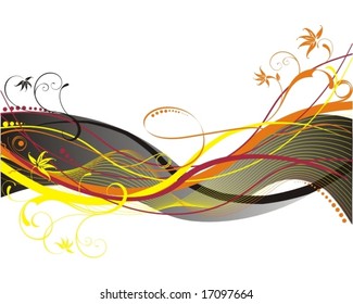 abstract floral design