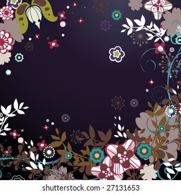 abstract floral design