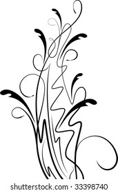Abstract floral design