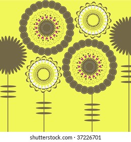 abstract floral design
