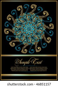 abstract floral  for  design