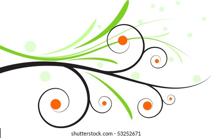 Abstract floral design
