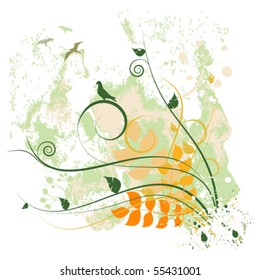 abstract floral design