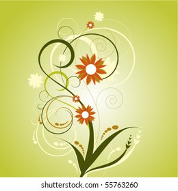 abstract floral design