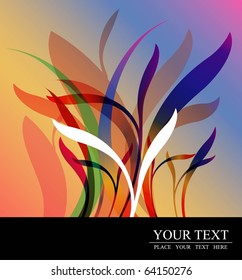 Abstract floral design