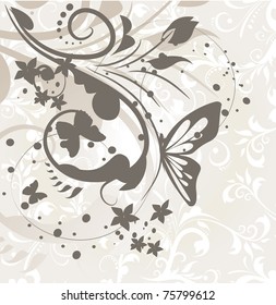 Abstract floral for design