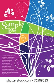 abstract floral design