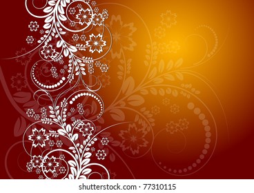 abstract floral design