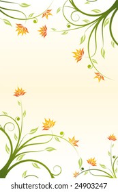 Abstract floral design background for creative ideas