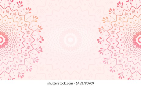 Abstract floral design background. Pretty ornamental illustration with place for text
