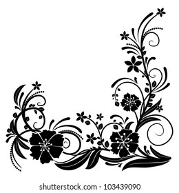 abstract floral design element