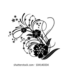 abstract floral design element