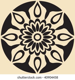 abstract floral design element
