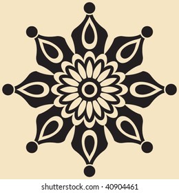 abstract floral design element