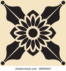 abstract floral design element