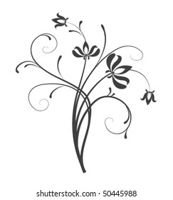abstract floral design element