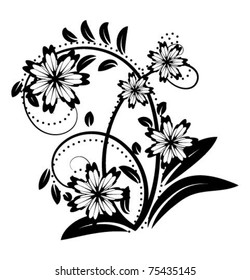 abstract floral design element