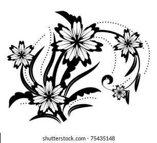 abstract floral design element