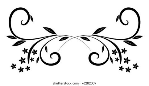 abstract floral design element