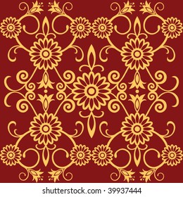 abstract floral design element, vector image