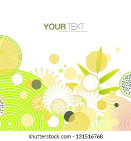 Abstract floral design elements vector