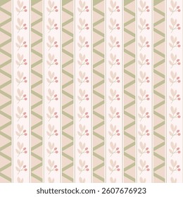 Abstract floral Design leaves vertical Striped  , Small  floral liberty kitchen towel and tablecloths inspired Seamless Pattern Vector ,  Design  for fashion , fabric, textile, and all prints 