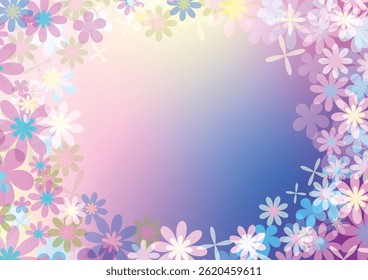 Abstract floral design on sweet background