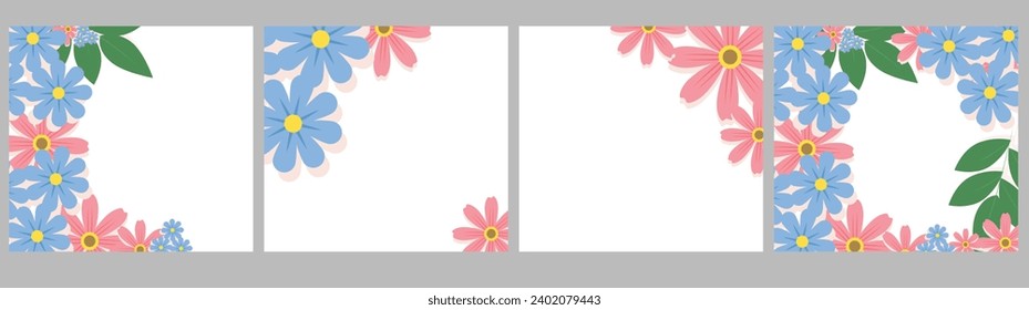 diseño abstracto y floral. Patrón y máscara sin inconvenientes, fácil de redimensionar. Para cuadernos, planificadores, folletos, Resumen de plantillas artísticas universales creativas. Apto para carteles, tarjeta de visita