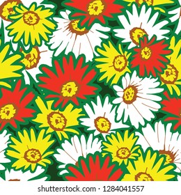 Abstract Floral design (Seamless Vector)