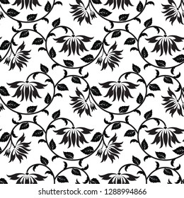Abstract floral design (Seamless Vector)