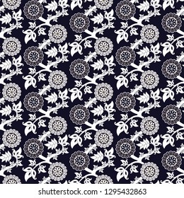 Abstract Floral Design (Seamless Vector)