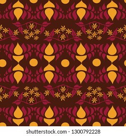 Abstract floral design (Seamless Vector)