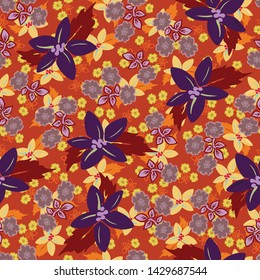 Abstract Floral Design (Seamless Vector)