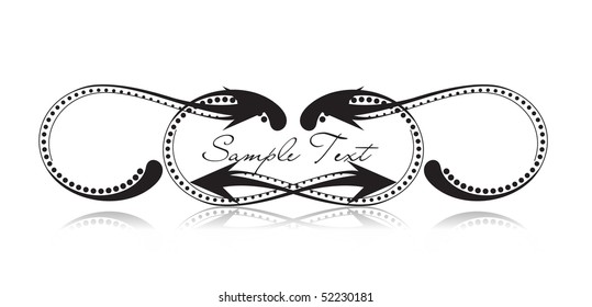 abstract floral design with space of your text, vector illustration