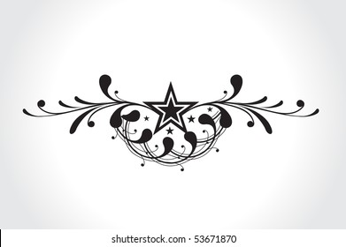 abstract floral design with space of your text, vector illustration