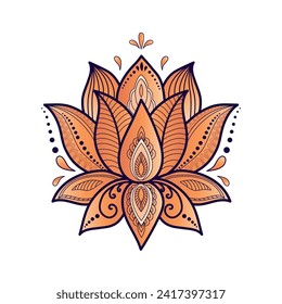 Abstract Floral Design for Stickers