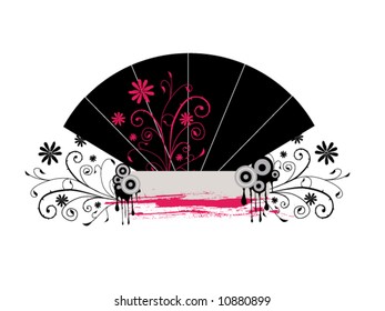 Abstraktes Blumendesign - Vektorgrafik