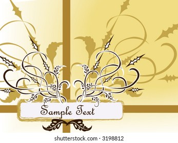 Abstract Floral Design - Vector