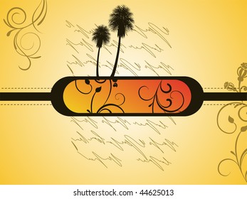 abstract floral design - vector