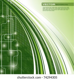 Abstract Floral Design. Vector Background. Eps10.