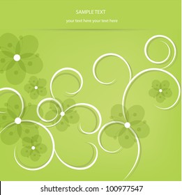 Abstract floral design. Vector illustration. Flora background.