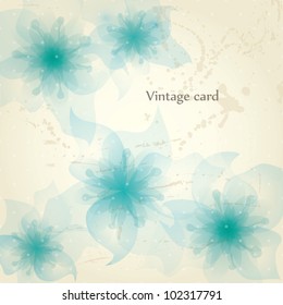 Abstract floral design. Vector illustration. Flora background.