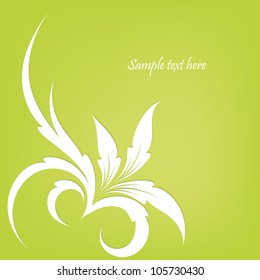 Abstract floral design. Vector illustration. Flora background.