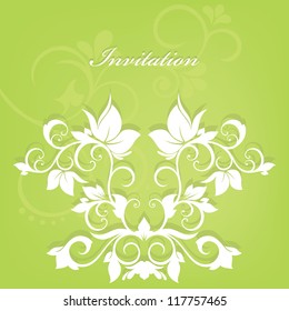 Abstract floral design. Vector illustration. Flora background.