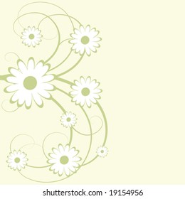 abstract floral design, vector illustration