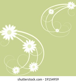 abstract floral design, vector illustration